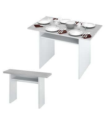 no brand tavolo consolle cm 3570x120x75h biancocemento