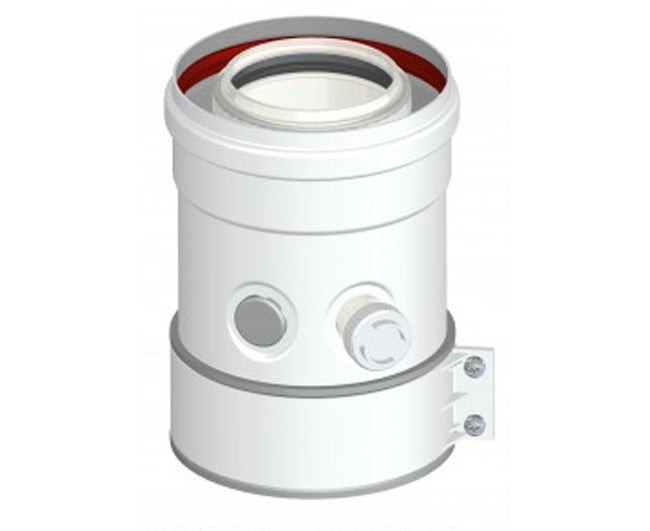 npe partenza verticale npe coassiale cispezione bianca modello 60100 codice kp515060100 ean 8059173991464