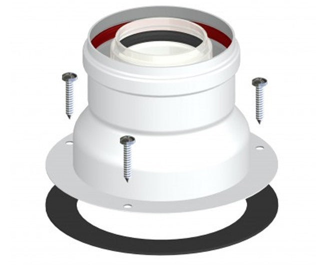 npe partenza verticale npe coassiale con ispezione bianca modello 60100 codice kp514060100 ean 8059173991457