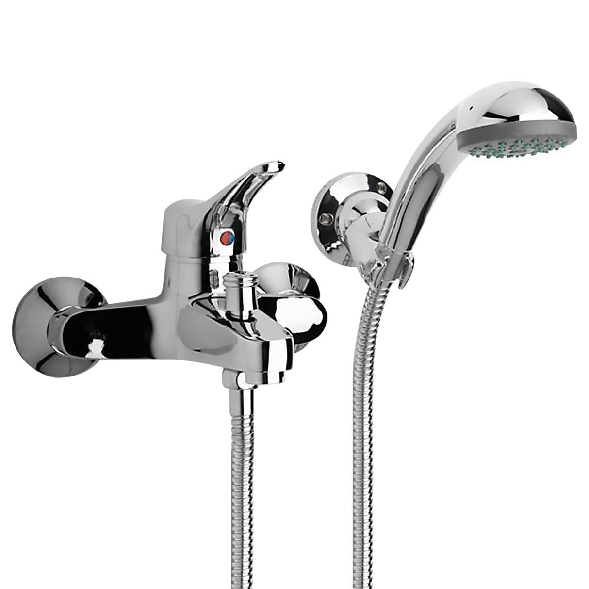 paini miscelatore rubinetto paini serie pilot per vasca da bagno con flessibile e doccetta duplex cod 04cr105