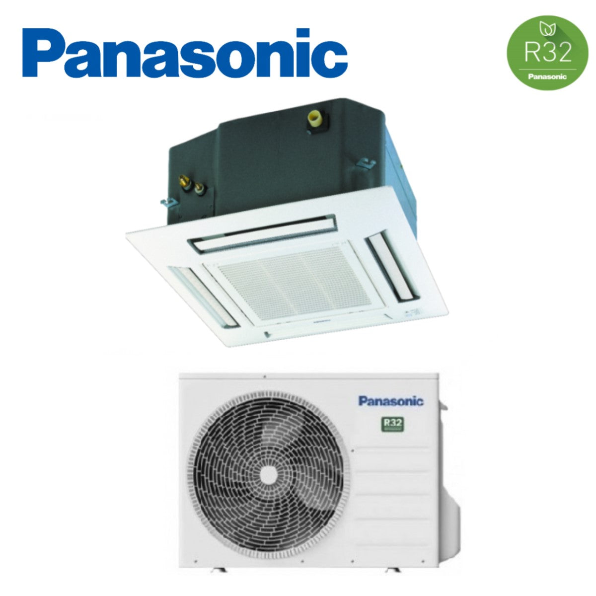 panasonic panasonic a cassetta monosplit a 4 vie 9000 btu cu z25ubea cs z25ub4eaw gas r 32