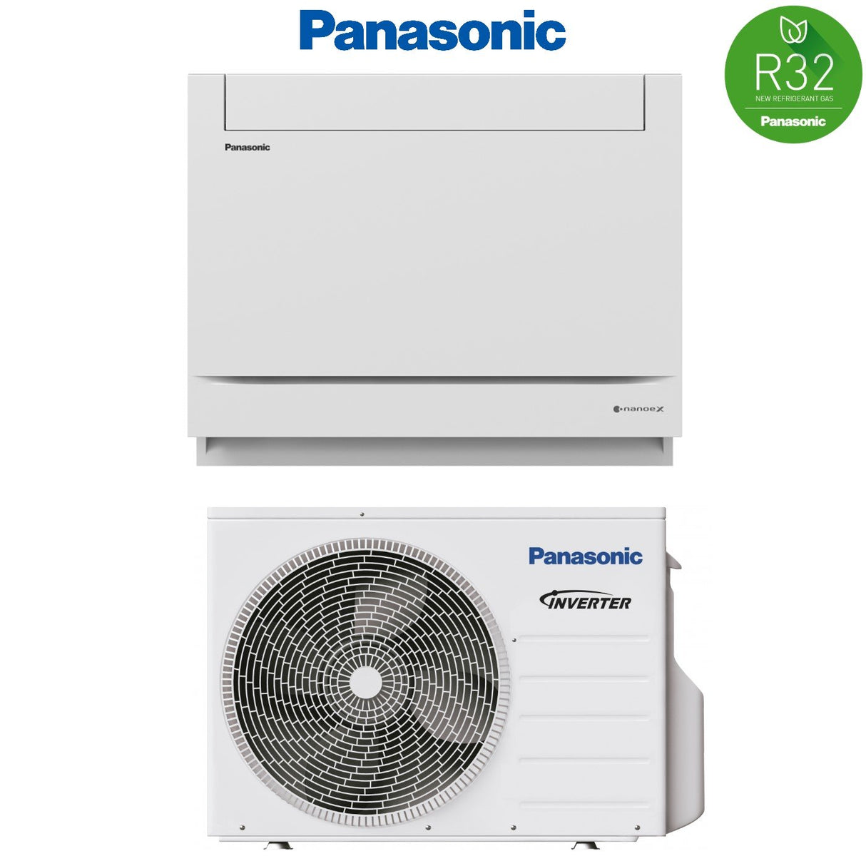 panasonic panasonic console da pavimento inverter 9000 btu cu z25ubea cs z25ufeaw gas r 32