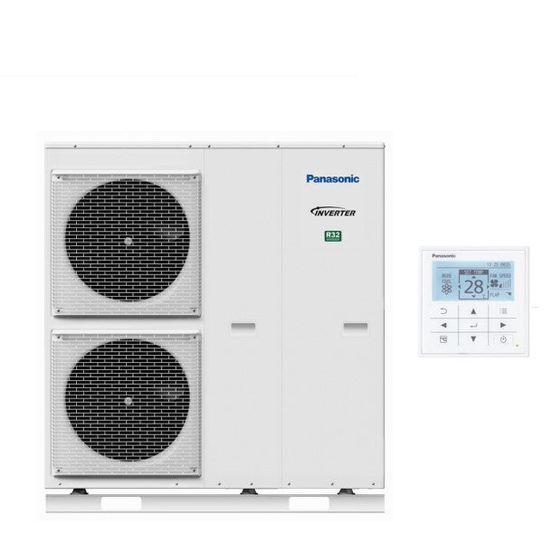 panasonic pompa di calore monoblocco panasonic aquarea t cap 12 kw wh mxc12j6e5 r 32 wi fi optional aa con comando incluso