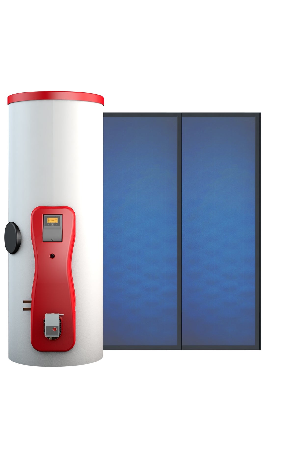 pleion sistema solare termico pleion per produzione acs bollitore eco compact con 2 collettori piani uniko21 300 litri altissima efficienza e massima resa completo di sistema di fissaggio 418 mq