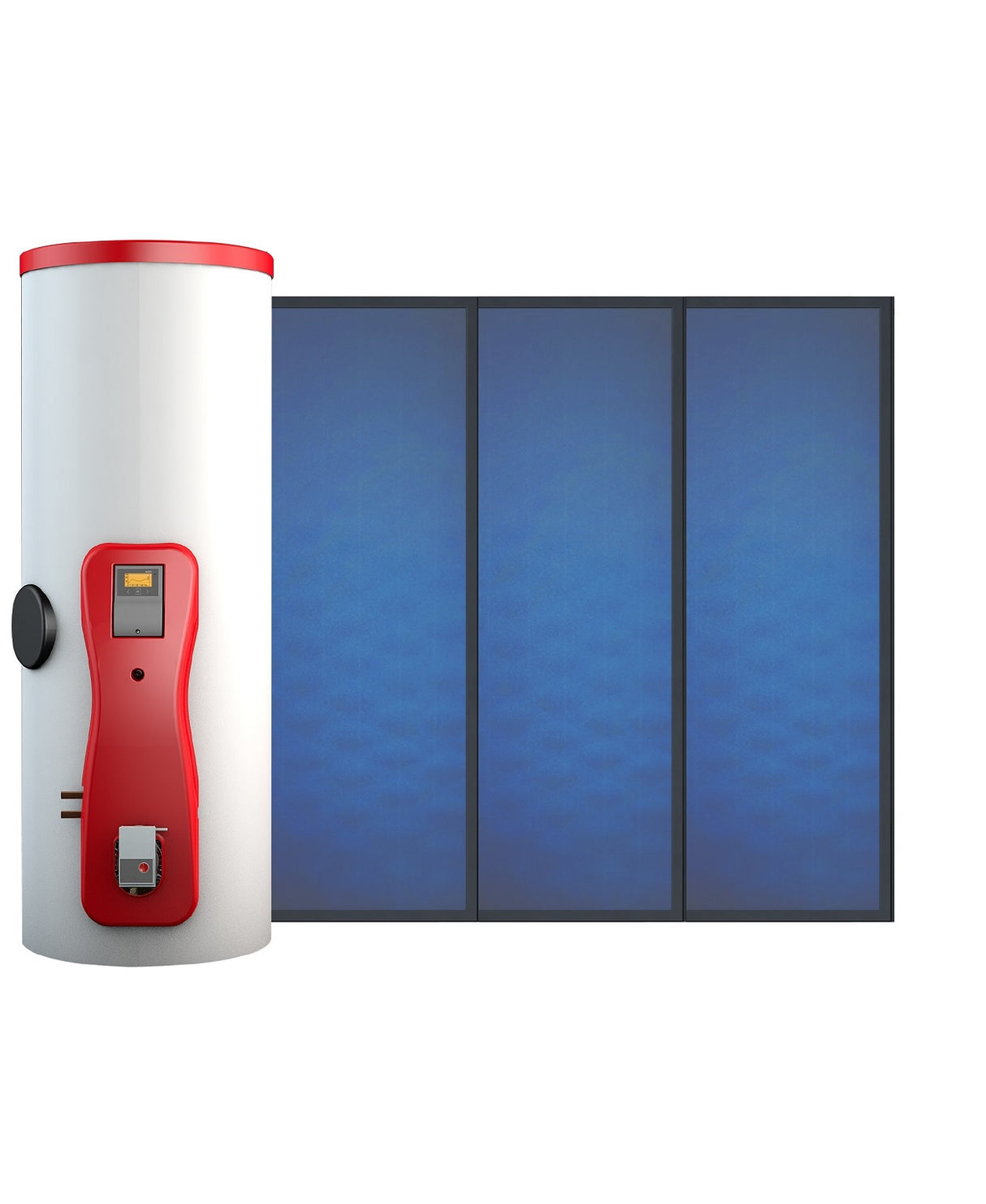 pleion sistema solare termico pleion per produzione acs bollitore eco compact con 2 collettori piani uniko21 500 litri altissima efficienza e massima resa completo di sistema di fissaggio 627 mq