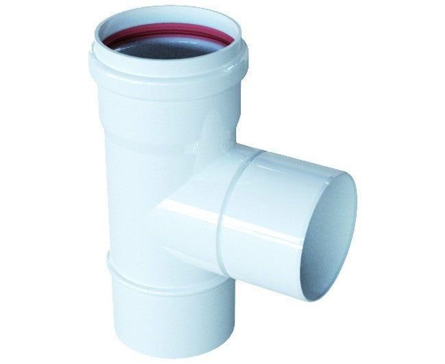 pucci fumisteria raccordo a t a 90 bianco pucci guarnizione in silicone triplo labbro modello 80 maschio maschio femmina codice 10073