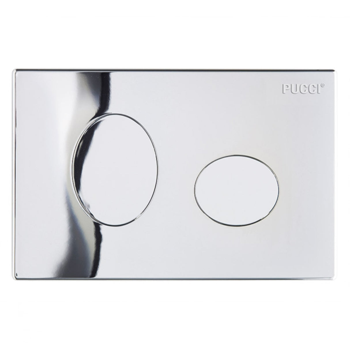 pucci placca per cassetta incasso pucci serie eco elisse cromata cod pucci 80130552