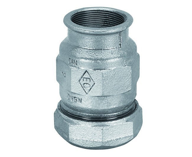 raccorderia atusa giunto filettato femmina zincato raccordo filettato in ghisa malleabile a cuore bianco modello 1 codice 7101 ean 8435049323285