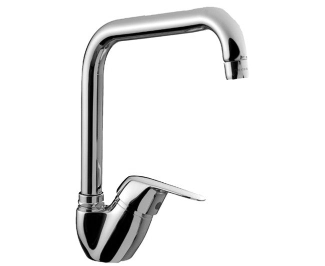 rubinetteria eurorama monocomando lavello eurorama serie kappa con canna alta squadra codice k521ca ean 8059173994342