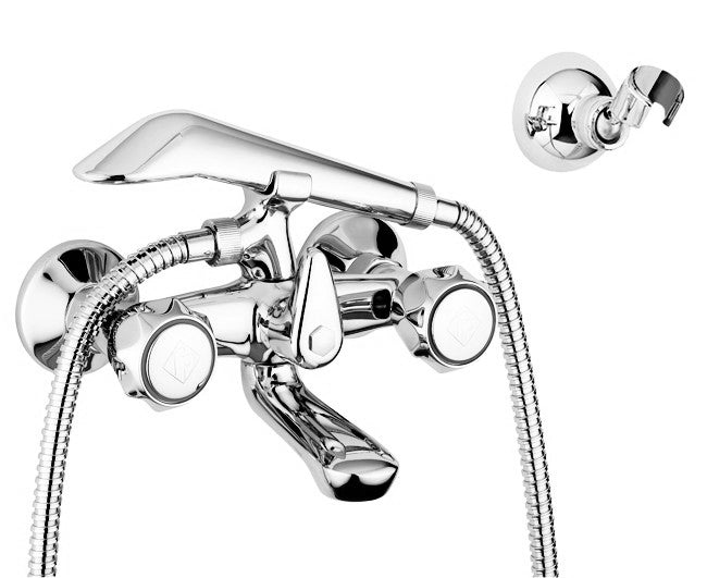 rubinetteria paffoni gruppo vasca esterno con doccia serie danubio modello attacco duplex e flessibile mt 15 codice 300ast ean 8020913089437