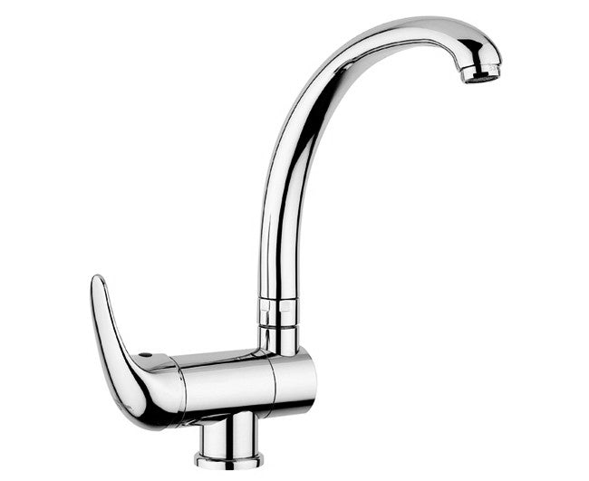 rubinetteria paffoni miscelatore paffoni serie nettuno due monocomando per lavello monoforo cromato codice nd189 con canna reclinabile ean 8020913056545