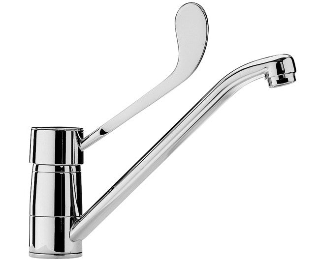 rubinetteria paffoni miscelatore paffoni serie nettuno monocomando per lavello monoforo cromato codice nt185 con doccia estraibile 2 getti in abs ean 8020913090051