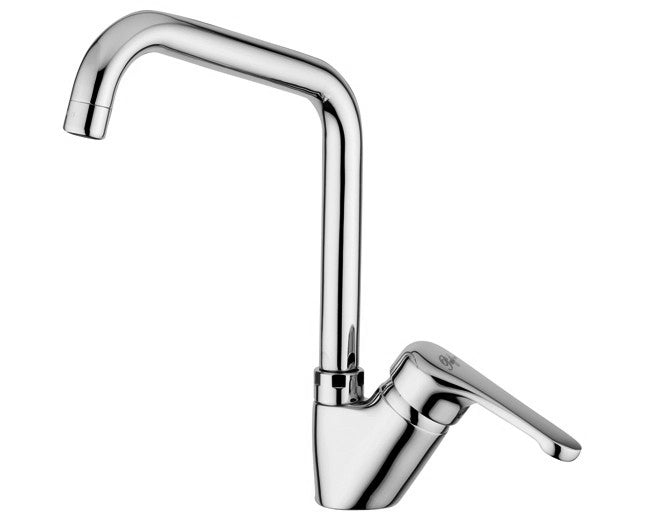 rubinetteria paffoni monocomando lavello canna alta squadra paffoni serie pegaso modello cromato codice nt180 ean 8020913466375