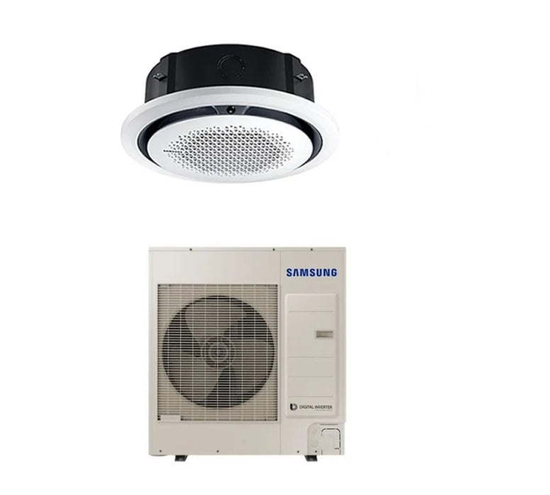 samsung climatizzatore condizionatore samsung inverter cassetta 360 36000 btu ac100mn4pkheu r 410 wi fi optional con comando a filo incluso griglia pc4nunman inclusa