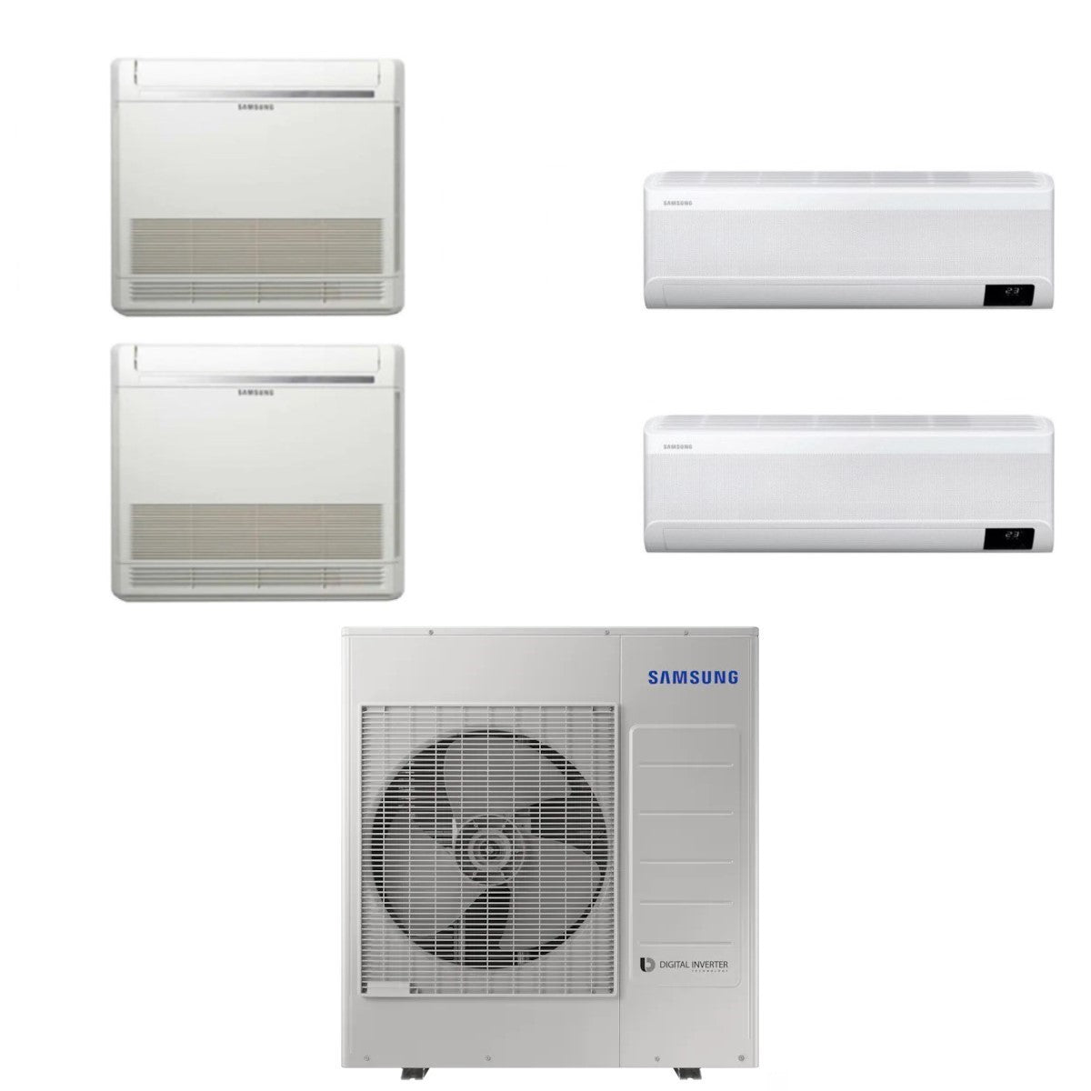 samsung climatizzatore condizionatore samsung quadri split inverter serie cebu 90009000 console 90009000 con aj080txj4kg r 32 wi fi integrato 9999 novita