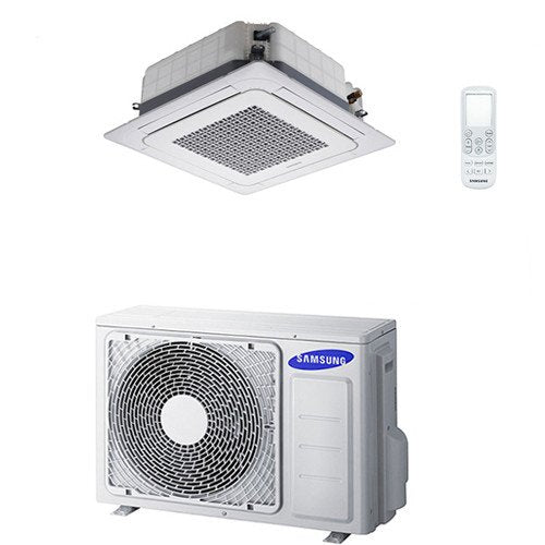 samsung condizionatore climatizzatore monosplit samsung mini cassetta a 4 vie ac035fbndeheu 12000 btu con comando wireless