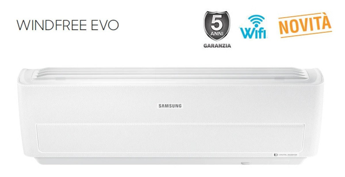 samsung unita interna a parete samsung inverter serie windfree evo 9000 btu ar09rxpxbwkneu r 32 wi fi integrato ean 8801643665401