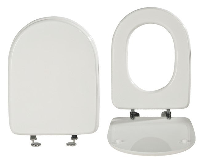 saniplast coprivaso saniplast in mdf serie endurance con cerniera in metallo cromato regolabile avvitabile dal basso forma ovale modello bianco ean 8014340509026