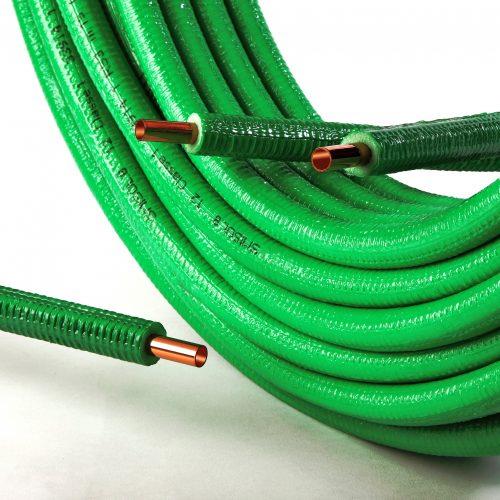 sctubes tubo rame sctubes smisol 8 per riscaldamento 50 metri 14 x 08 mm rivestito in polietilene espanso