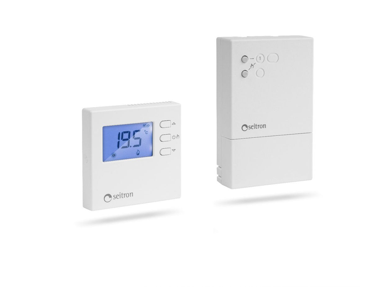 seitron kit radio termostato ambiente seitron wireless ktr005