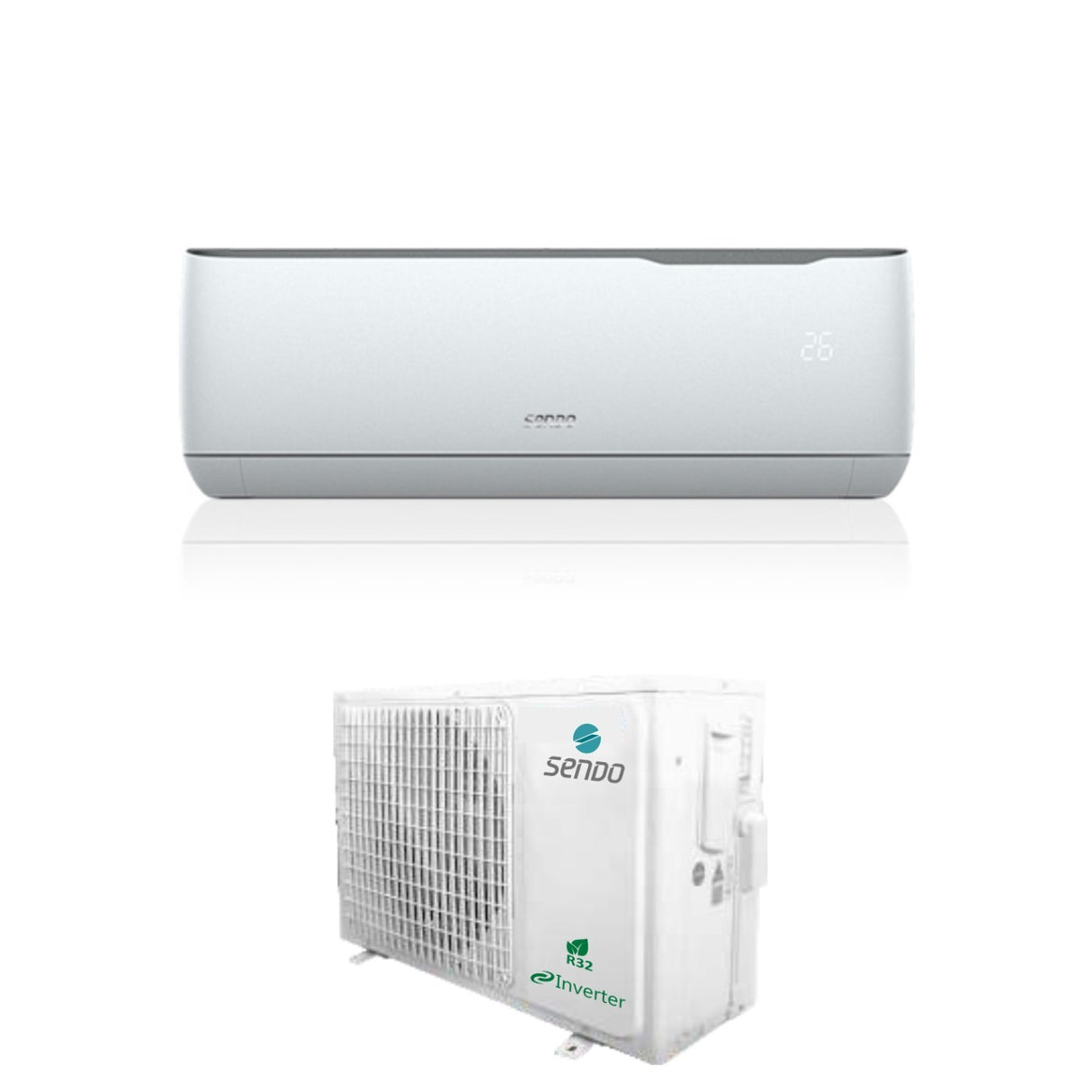sendo climatizzatore condizionatore sendo inverter serie aeolos 9000 btu snd 09alsi id r 32 wi fi integrato