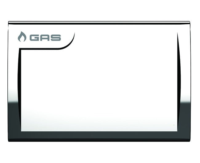 teco placca di copertura teco finitura cromata per valvola di intercettazione codice k2pl0002 dimensioni 122x80 mm