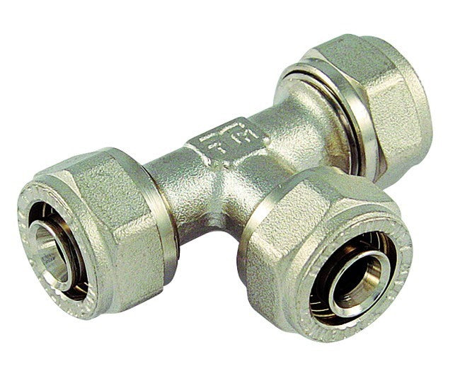 tiemme raccorderia raccordo a t tiemme a stringere per tubi multistrato tipologia intermedio diametro 26x26x26 mm ean 8027830337832