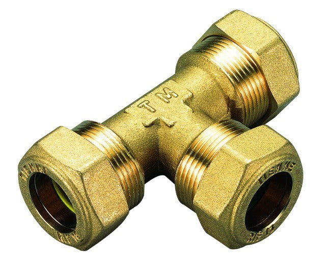 tiemme raccorderia raccordo a tee intermedio per gas tiemme raccordo per tubo rame completo di guarnizione anello per gas omologato modello 18 codice 135718 ean 8027830240880