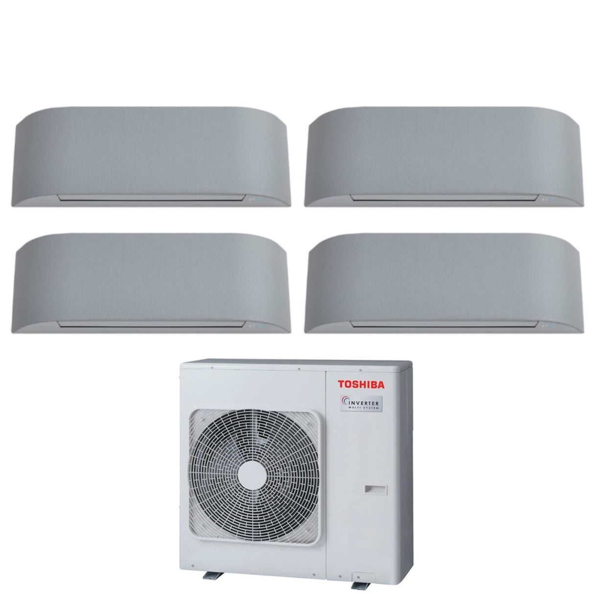 toshiba climatizzatore condizionatore toshiba quadri split inverter serie haori 10101010 9999 ras 4m27u2avg e r 32 wi fi integrato 10000100001000010000 9000900090009000 grigio chiaro