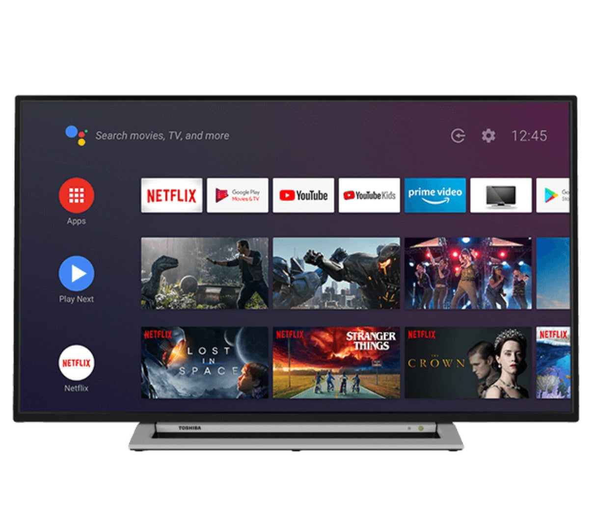 toshiba televisore toshiba tv 50 led 4k hdr androidtv google assistant 4 x hdmi 2 x usb classe energetica a 50ua3a63dg ean 5055862326145