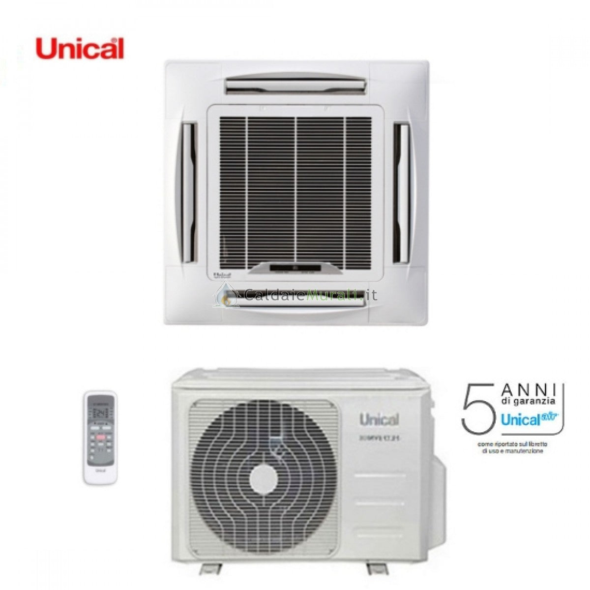 unical climatizzatore condizionatore unical mono split inverter a cassetta 18000 btu cs09 18h aa