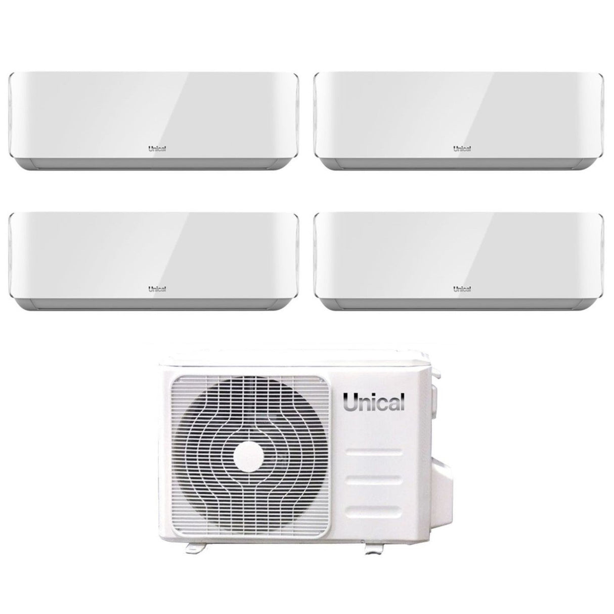 unical climatizzatore condizionatore unical quadri split inverter serie air cristal 10131318 con kmx4 36he r 32 wi fi optional 10000130001300018000