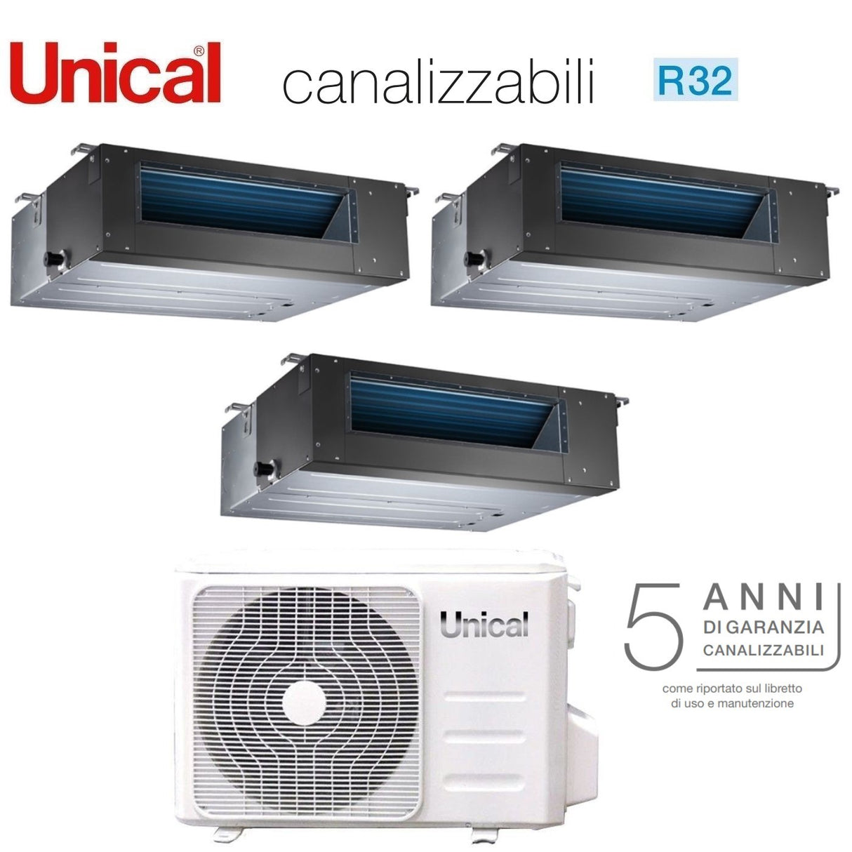 unical climatizzatore condizionatore unical trial split inverter canalizzabile 121212 con kmx4 36he r 32 120001200012000