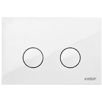 valsir placca di comando meccanica valsir p4 doppio scarico in abs bianca