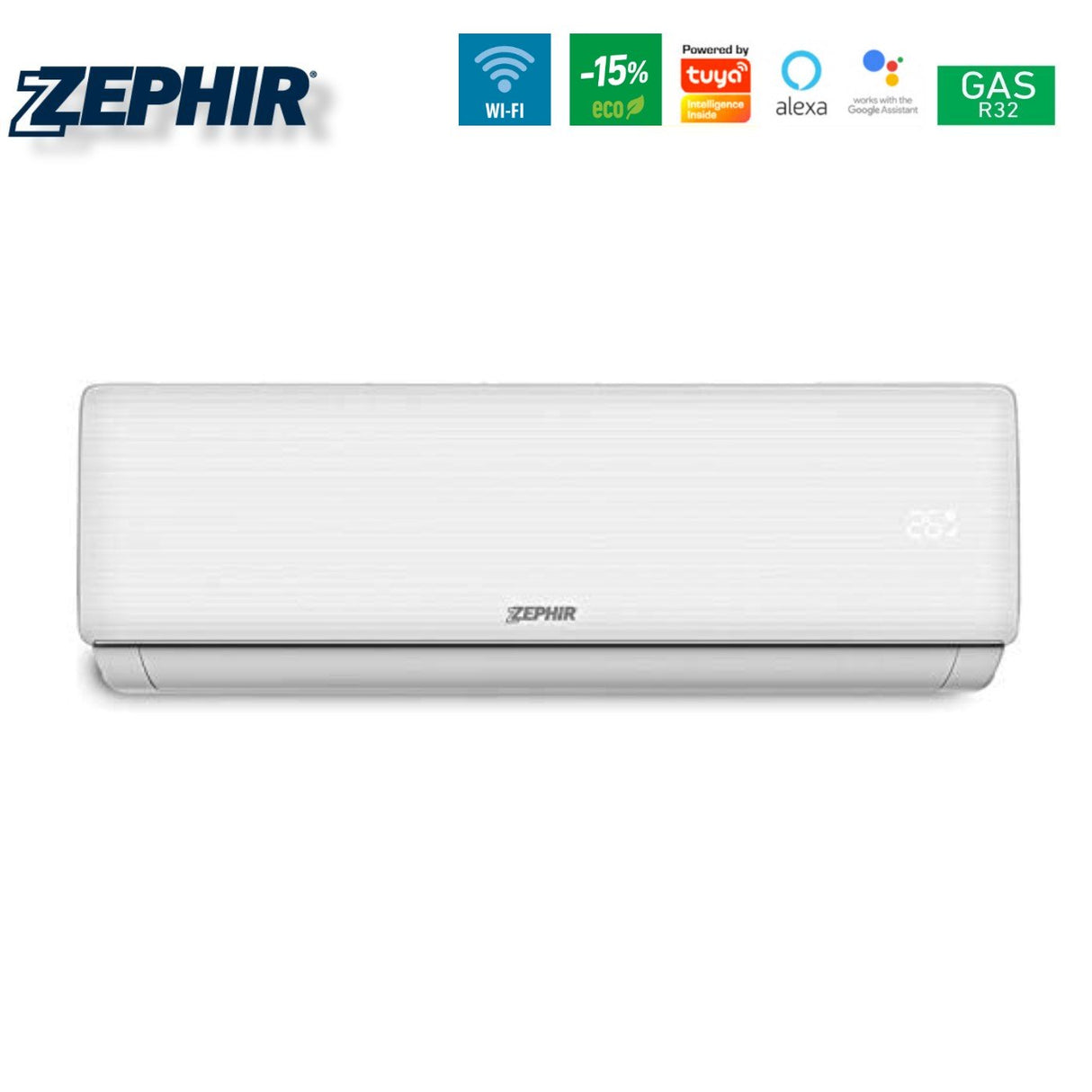 zephir pronta consegna climatizzatore condizionatore zephir inverter serie advance wifi smart 9000 btu ztq9000wifi r 32 wi fi integrato classe aa ean 8059657003256