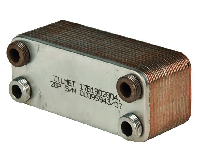 zilmet scambiatore saldobrasato zilmet per uso generico in acciaio inox 316l con 34 piastre modello 17b2073404 ean 8019855011569