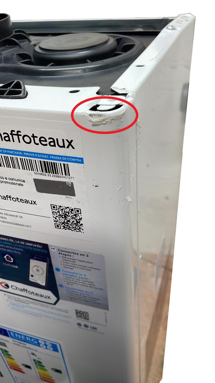 chaffoteaux area occasioni caldaia a gas chaffoteaux a condensazione pigma advance 25 kw eu metano completa di kit scarico fumi