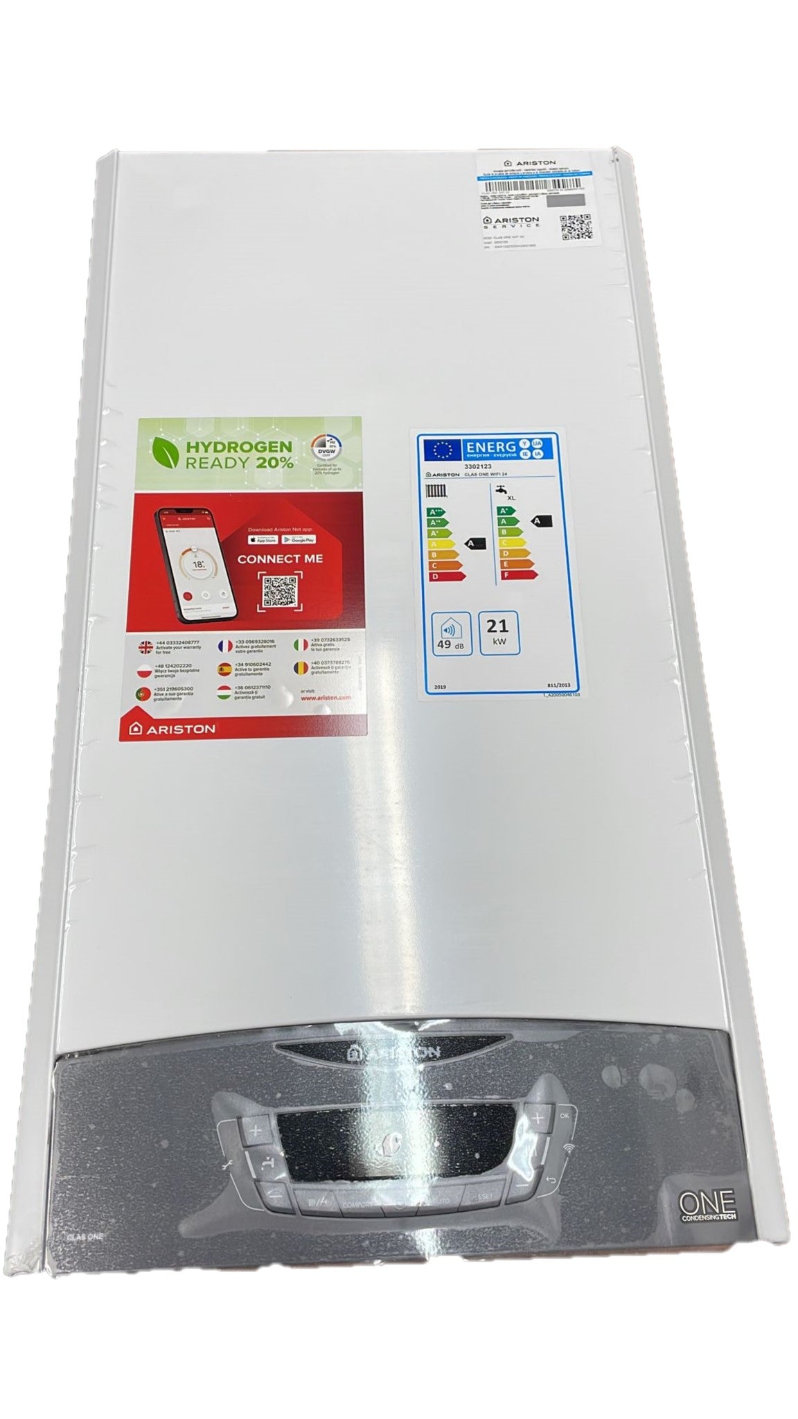 ariston area occasioni caldaia a condensazione ariston clas one wifi 24 low nox metano o gpl completo di kit scarico fumi codice prod 3302123