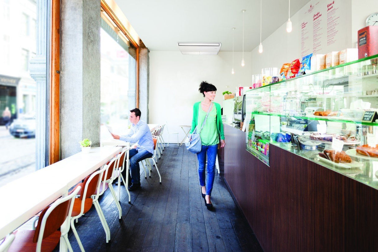 daikin climatizzatore condizionatore daikin pensile a soffitto dc inverter 18000 btu fha50a r 32 wi fi optional con comando a filo garanzia italiana