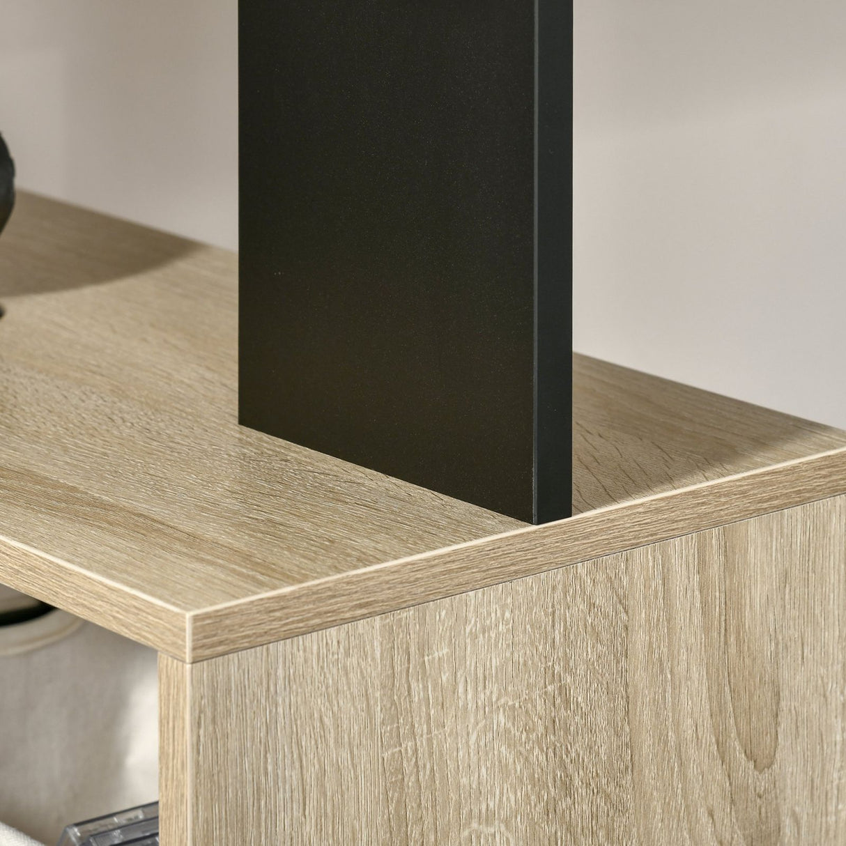 easycomfort easycomfort scrivania con libreria in legno multicolore 120x60x148cm