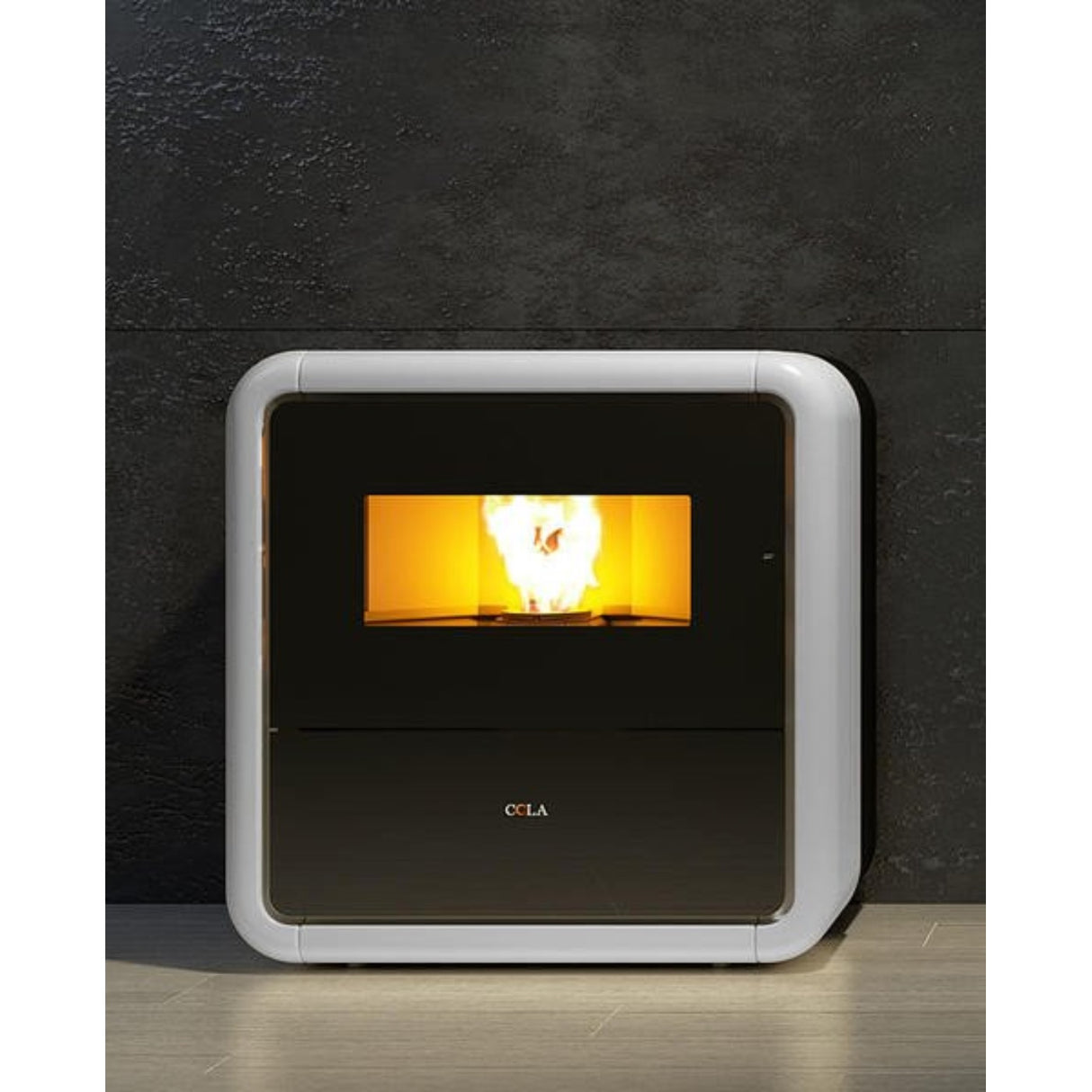 anselmo cola stufa a pellet anselmo cola modello vintage 862 kw colore bianco o avorio avorio