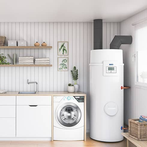 baxi scaldacqua in pompa di calore baxi spc 250 s plus da 250 litri a7785400 gas r290 installazione a basamento