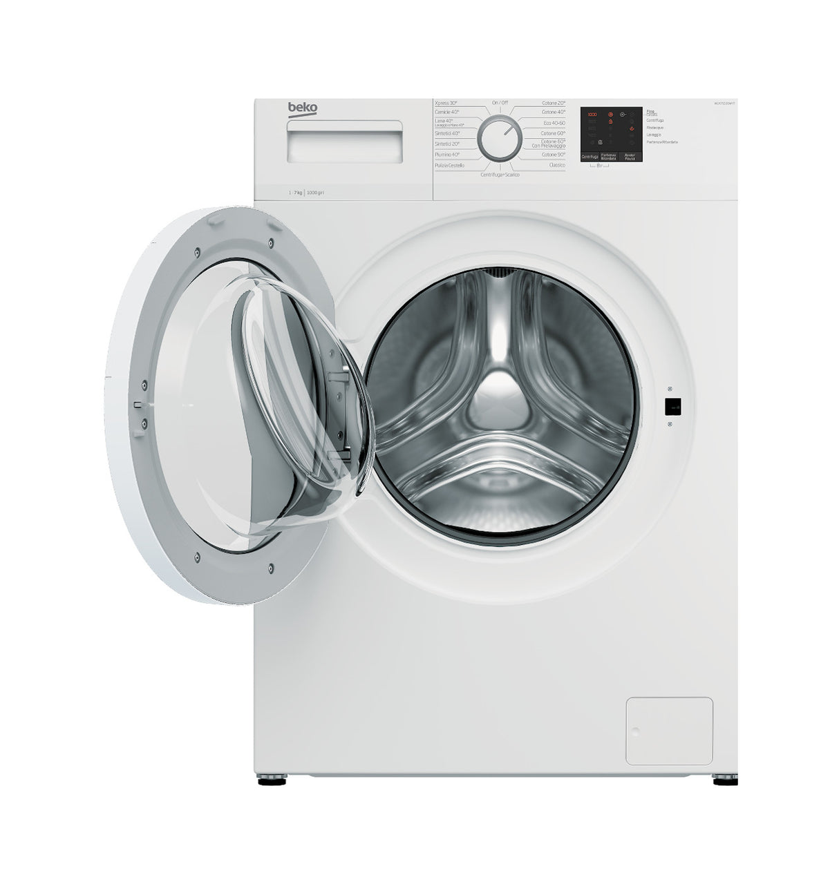 beko lavatrice a libera installazione beko a carico frontale 7 kg 1000 girimin codice wux71031w colore bianco