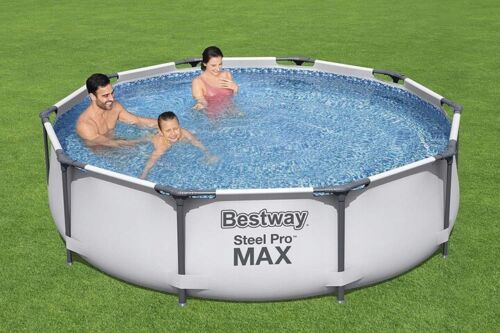bestway piscina fuori terra bestway 56408 steel pro max 305x76h con pompa filtrante 4 678 litri