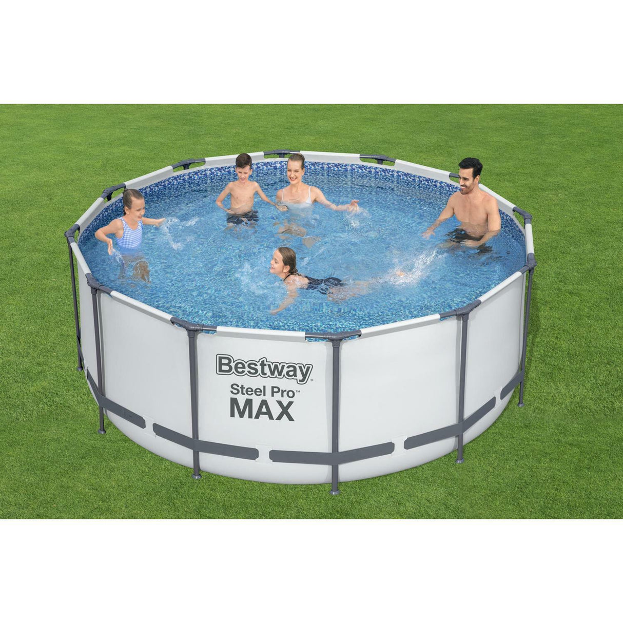 bestway piscina fuori terra bestway 56420 frame pool steel pro 366x122h top di coperturascaletta rampa esternapompa filtrante 10 250 litri