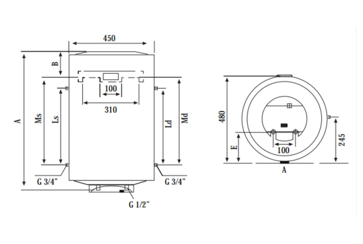 chaffoteaux scaldabagno scaldacqua elettrico chaffoteaux modello chx evo 80 2 eu 80 litri verticale ean 5414849622500