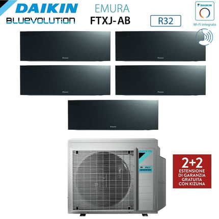 immagine-2-daikin-climatizzatore-condizionatore-daikin-bluevolution-penta-split-inverter-serie-emura-black-iii-999912-con-5mxm90n-r-32-wi-fi-integrato-900090009000900012000-colore-nero-garanzia-italiana