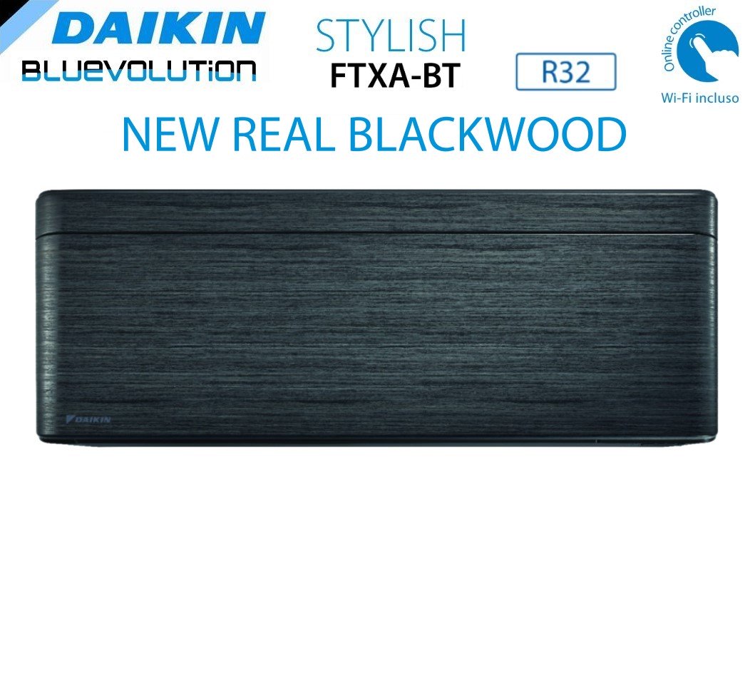 daikin climatizzatore condizionatore daikin bluevolution penta split inverter serie ftxa bt stylish real blackwood 77777 con 5mxm90n r 32 wi fi integrato 70007000700070007000 colore legno nero garanzia italiana