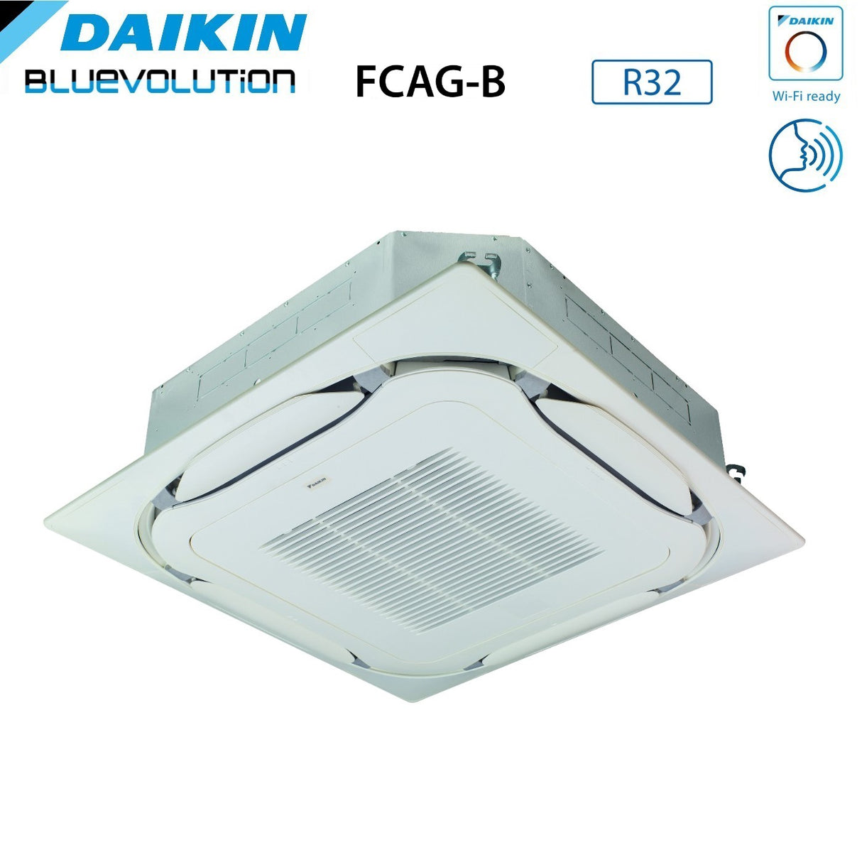 daikin offerta climatizzatore condizionatore daikin bluevolution inverter a cassetta round flow 24000 btu fcag71b rzag71mv1 monofase r 32 wi fi optional con griglia standard e comando a infrarossi inclusi
