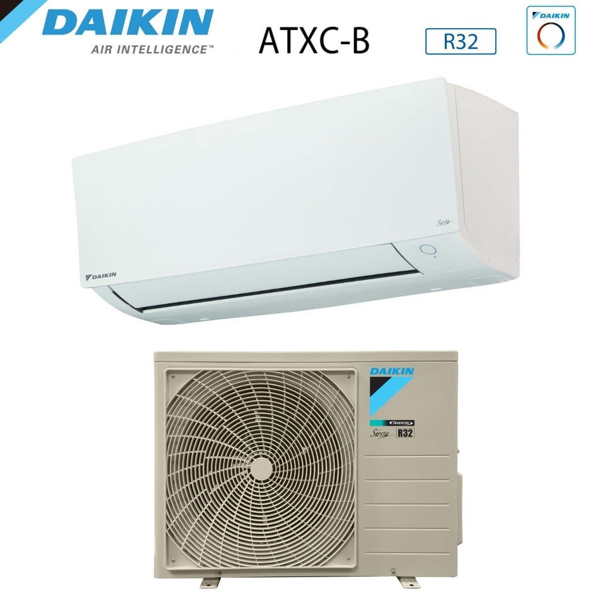 daikin super offerta climatizzatore condizionatore daikin inverter serie siesta atxc b 12000 btu atxc35b arxc35b r 32 wi fi optional classe a novita ean 8059657000200